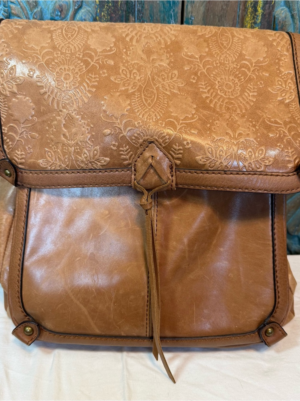 The Sak Ventura convertible backpack embossed